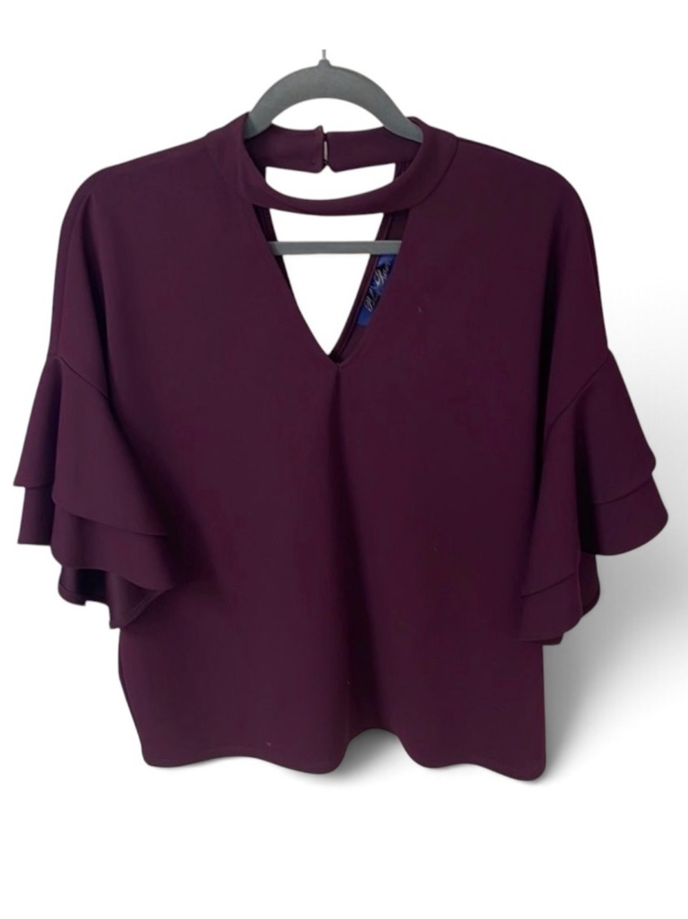 Blue Rain Maroon Top Size:M